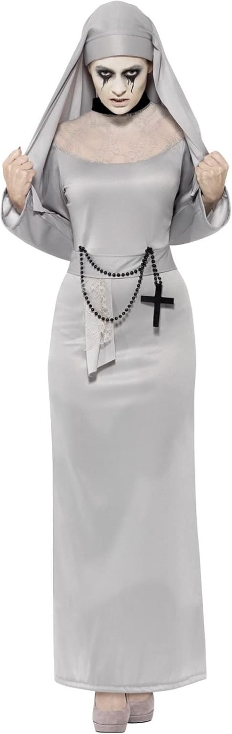 Zombie-Nonne Halloween Damen, M