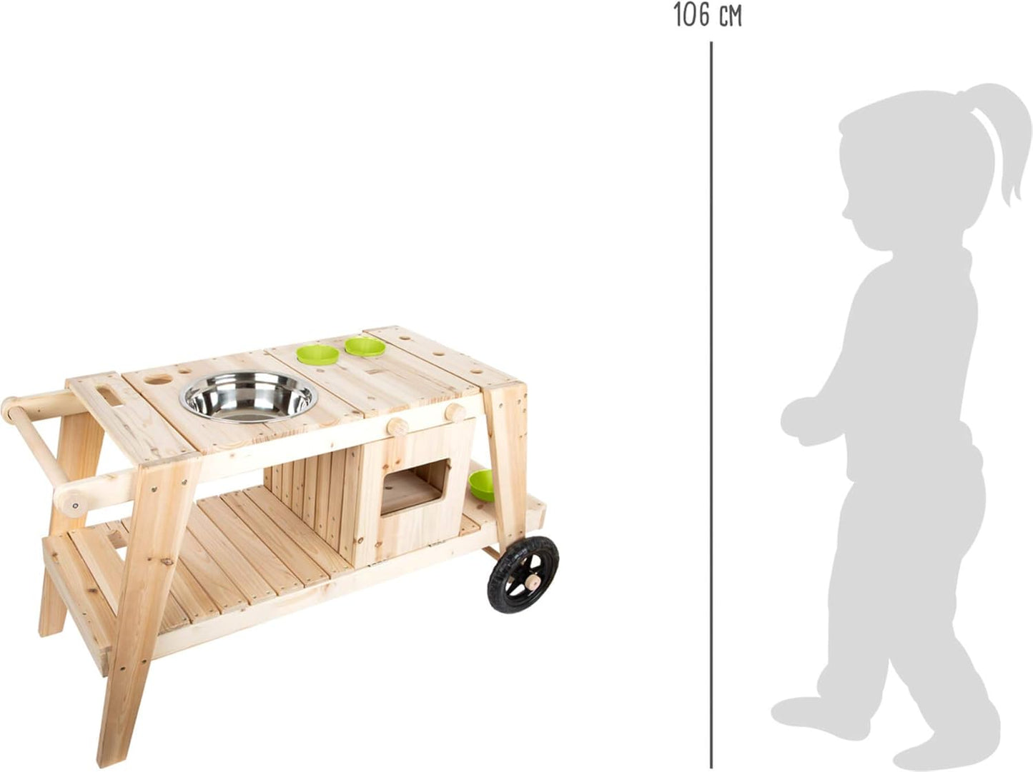 Matschküche mit Rädern, Matschküche