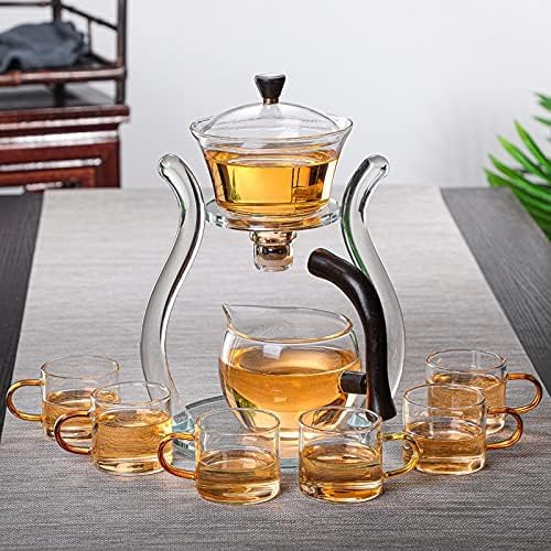 Glas-Teekanne mit magnetischem Wasserdurchlauf, Teekannen-Set Glas