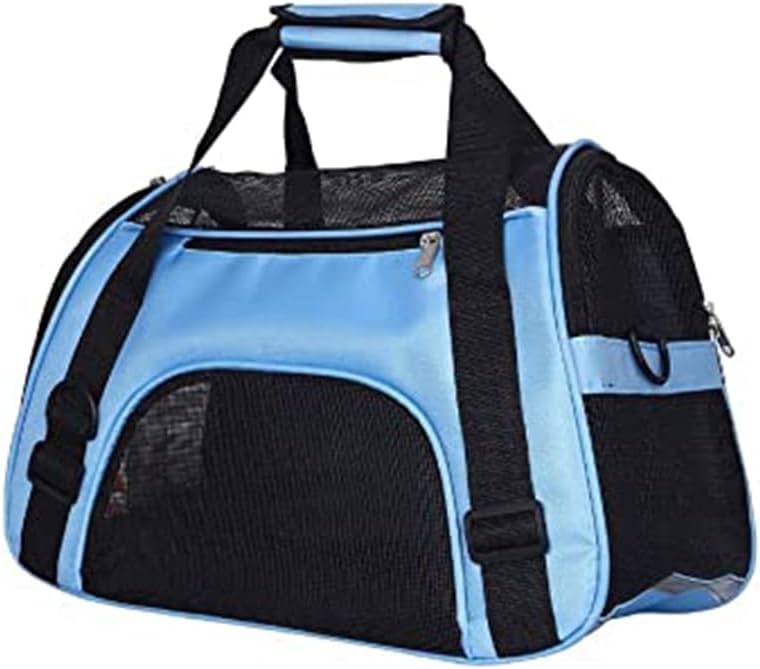 Atmungsaktive Haustiertasche, L, Blau