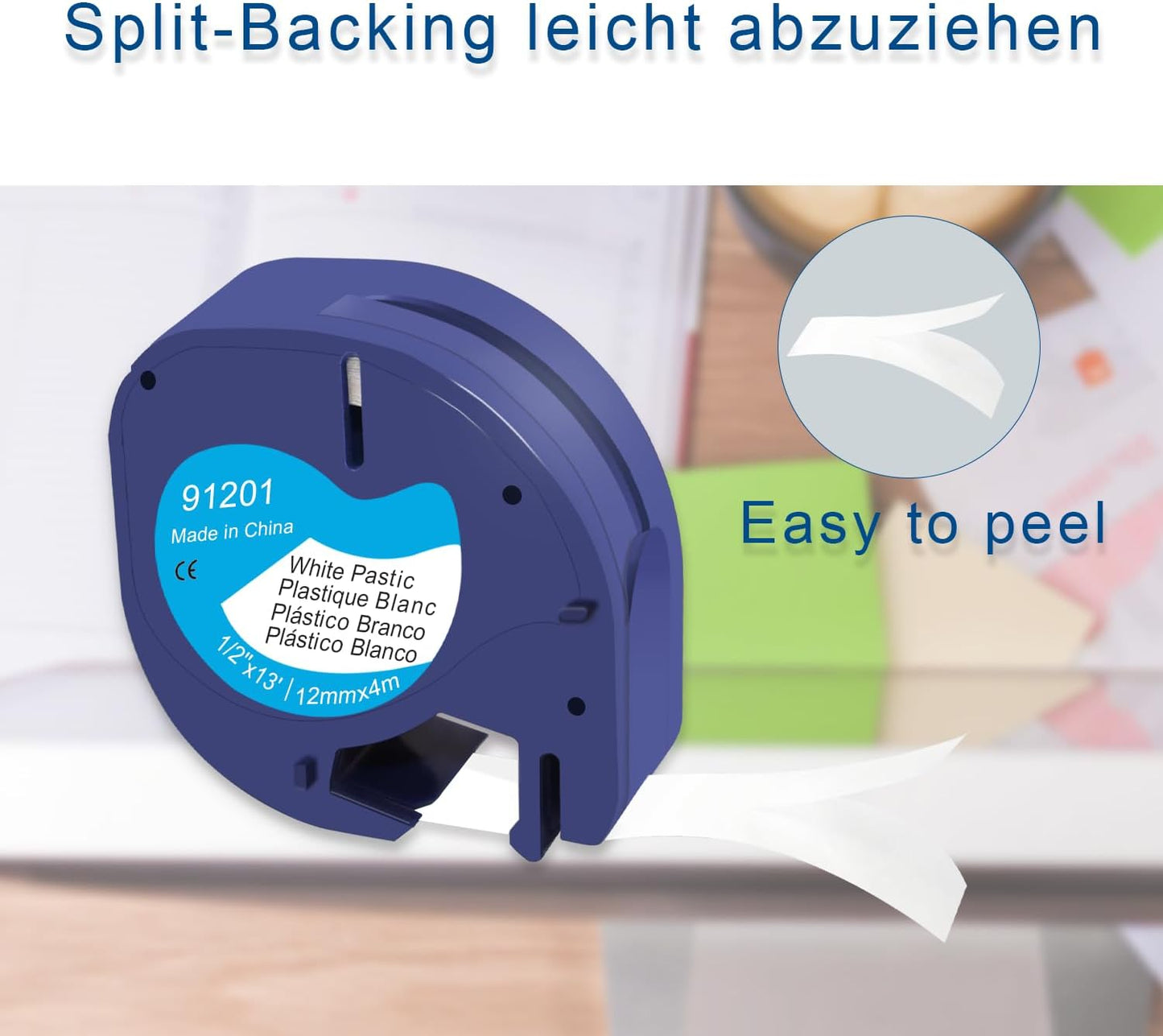 20er Set Letratag Label Tape Ersatz für Dymo Drucker, 20pack