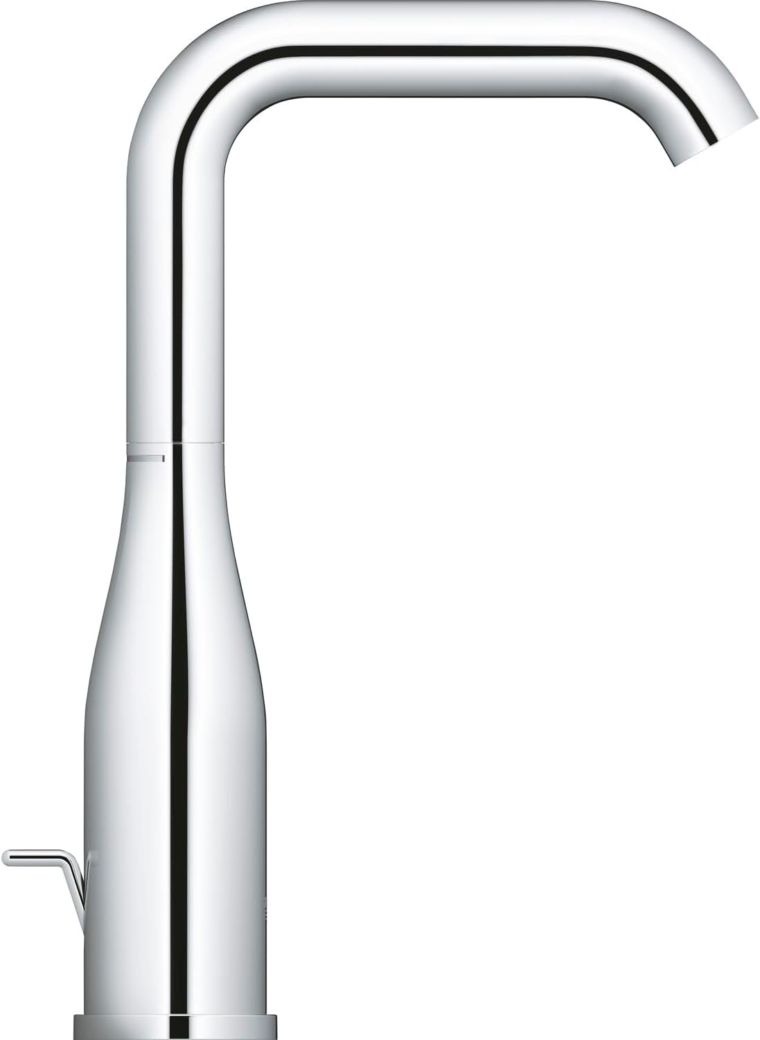 Essence Einhand-Waschtischbatterie, L, mit Zugstangen-Ablaufgarnitur, Chrom