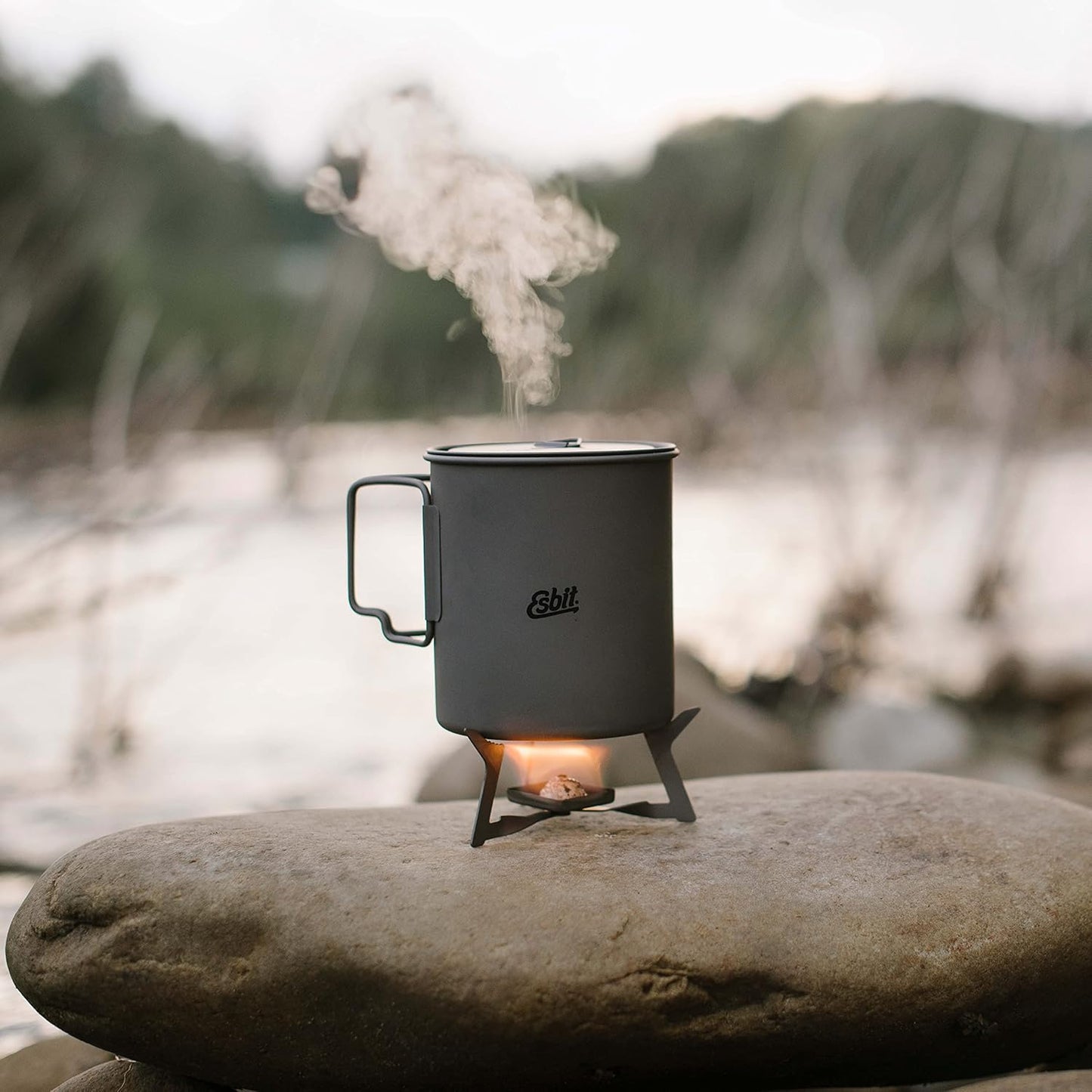 Kochtopf für Outdoor & Camping, Grau