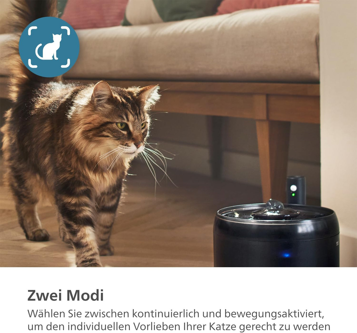 Intelligenter Katzenbrunnen mit Auslaufschutz PAW3210/02