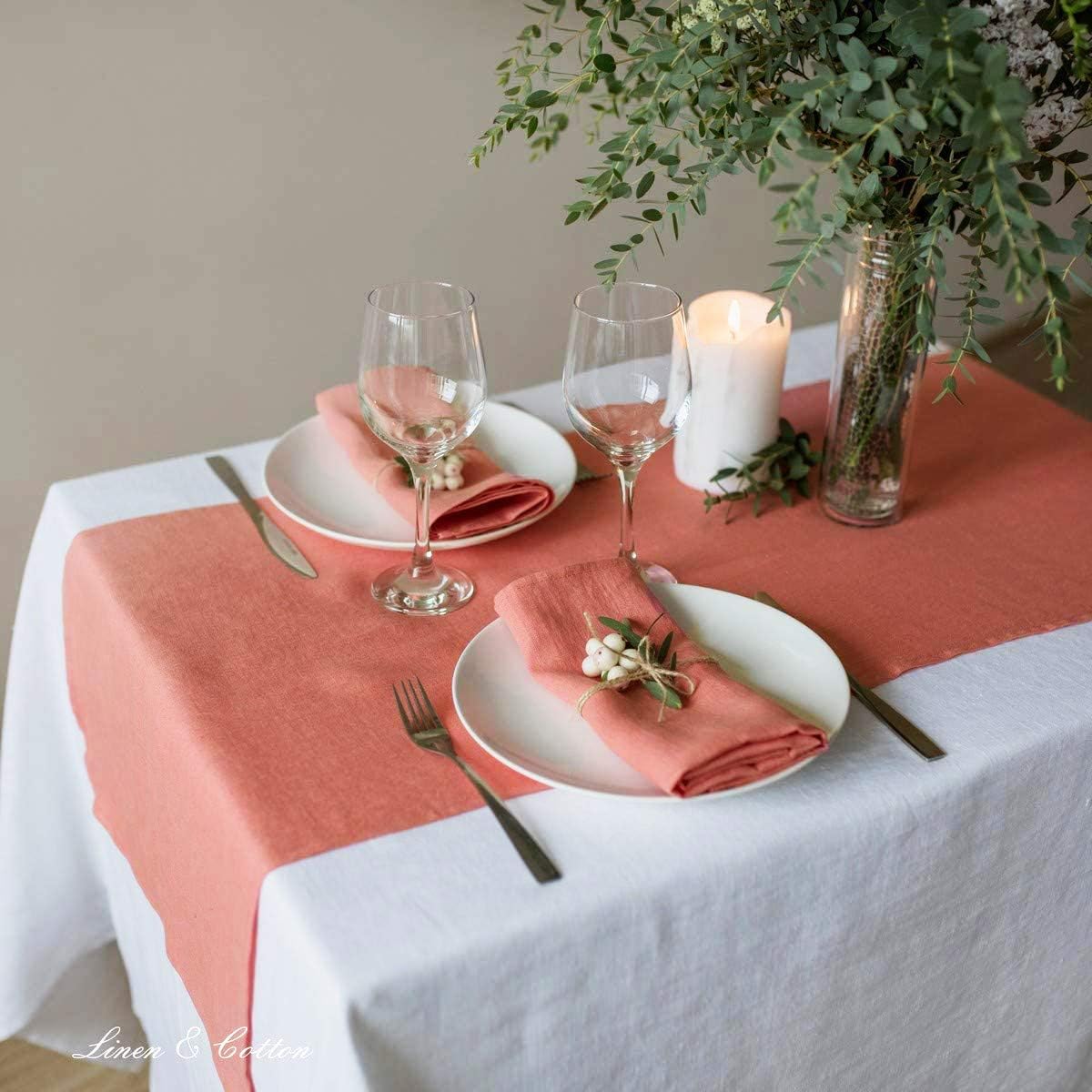 Tischläufer Hygge, 40 x 130 cm, Coral Rosa 40 x 130cm