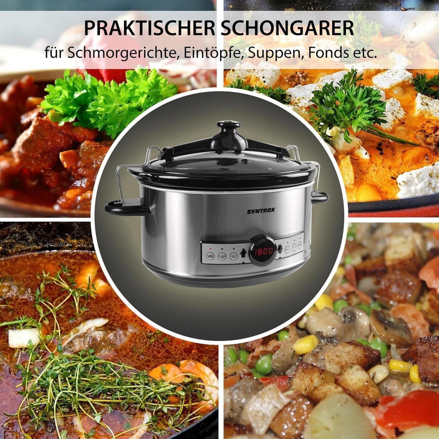 Slow Cooker mit Timer