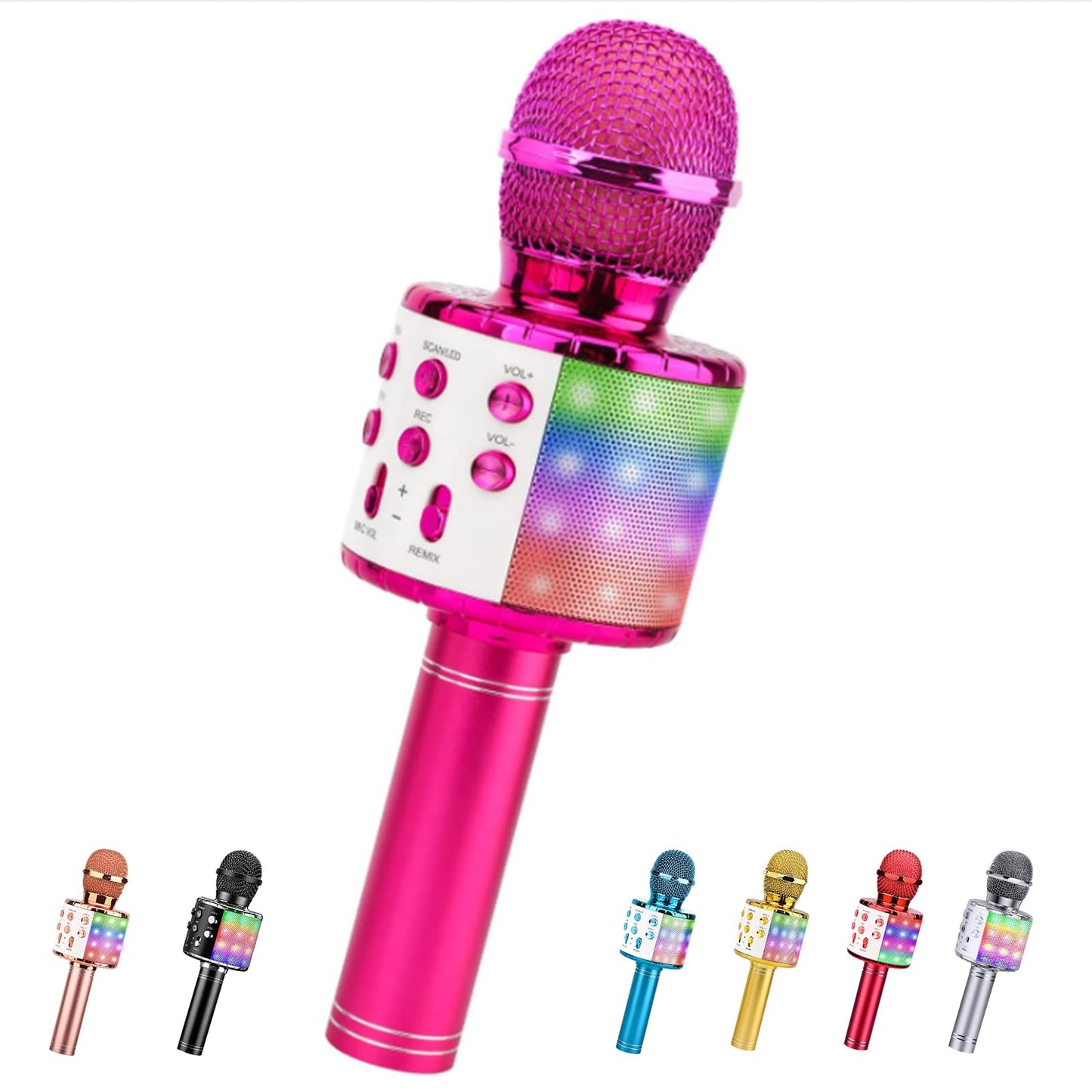 4-in-1 Karaoke Mikrofon, purple