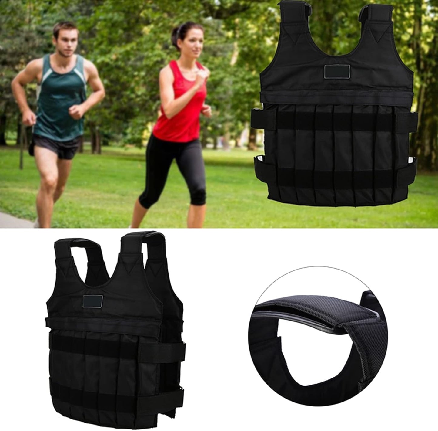 Gewichtsweste für 20kg - Einstellbar für Workouts