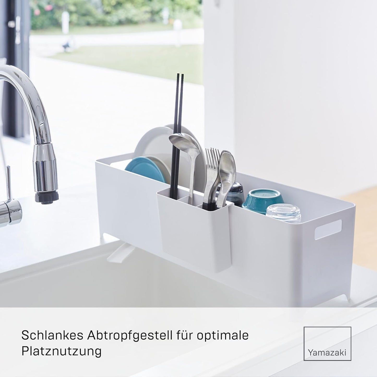 Schlanker Abtropfkorb, Einheitsgrösse Weiss