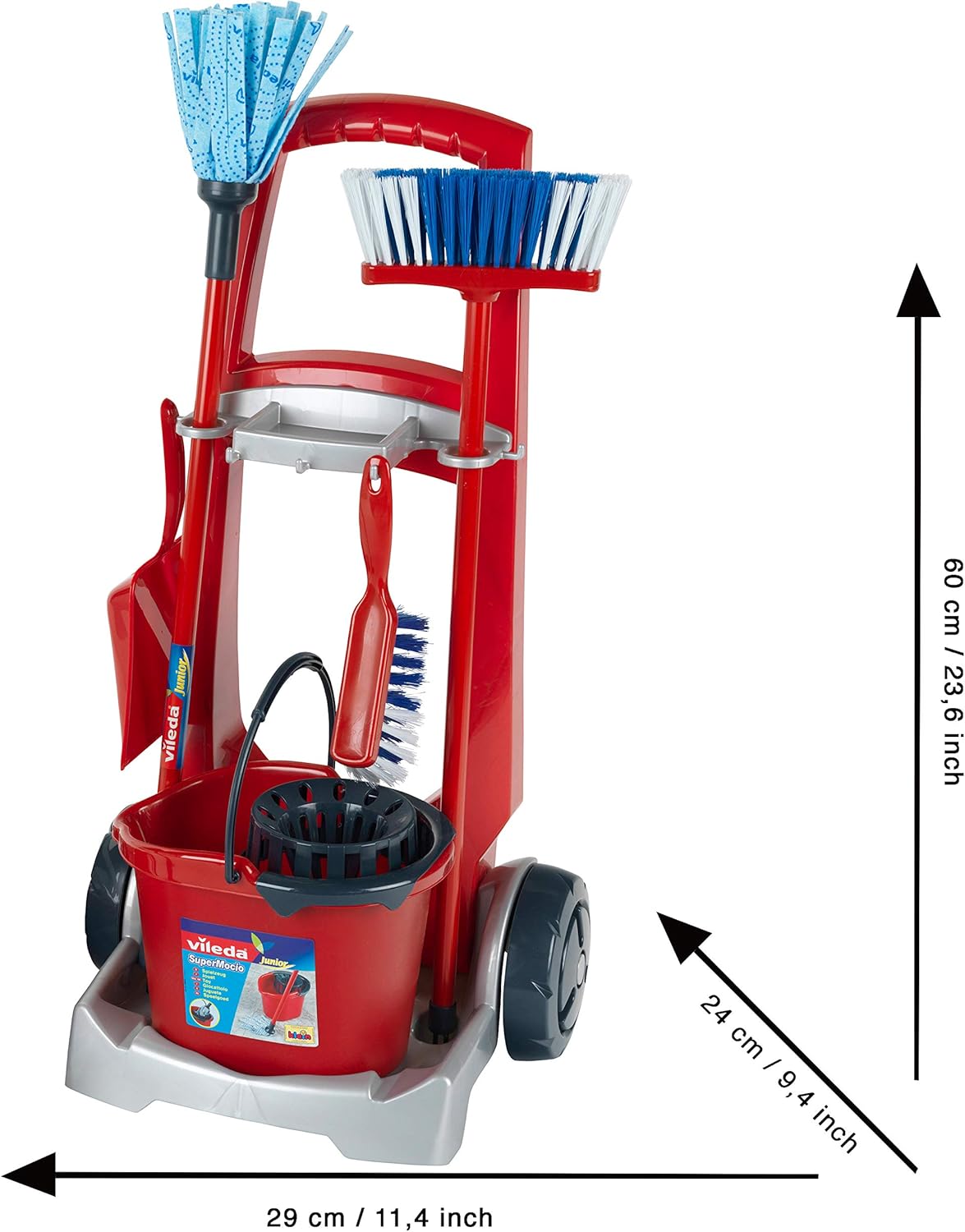 Kinder-Putzset mit Spiel-Staubsauger, Vileda Besenwagen