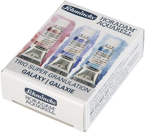 Super Granulation Aquarellfarben-Set Galaxie, 3 x 5 ml Tuben Galaxie