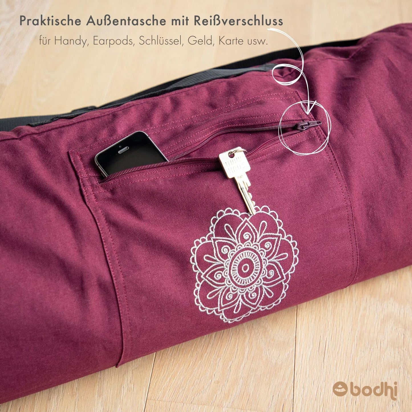 Yogatasche für Yogamatten, Breite 60 cm