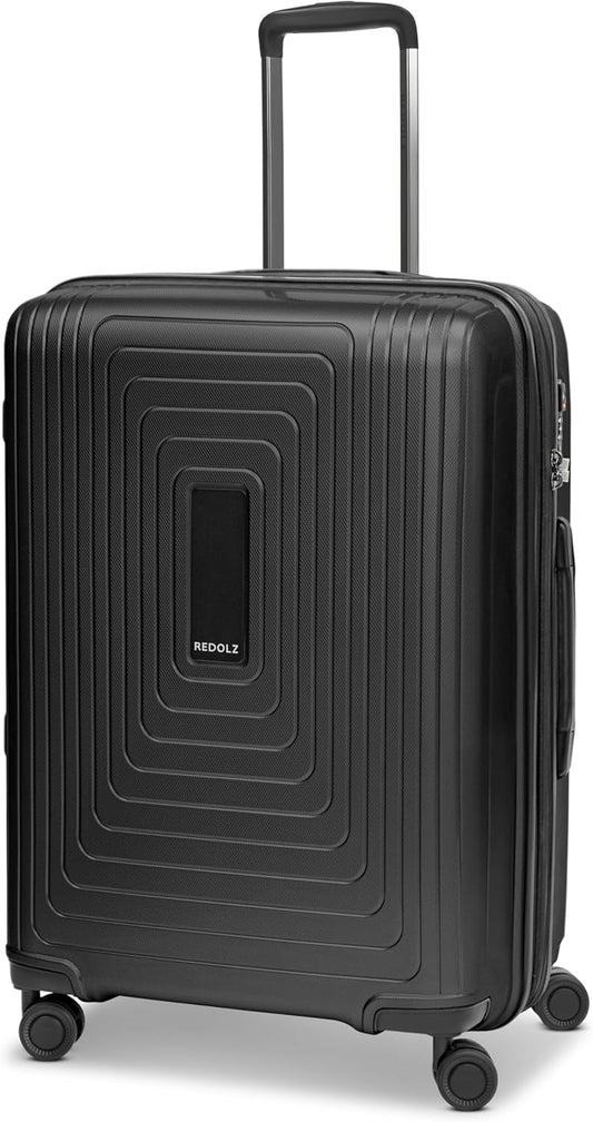 Essentials 14 4-Rollen Trolley 65 cm mit Dehnfalte, Black Metallic Trolley M+ (66 cm) erweiterbar