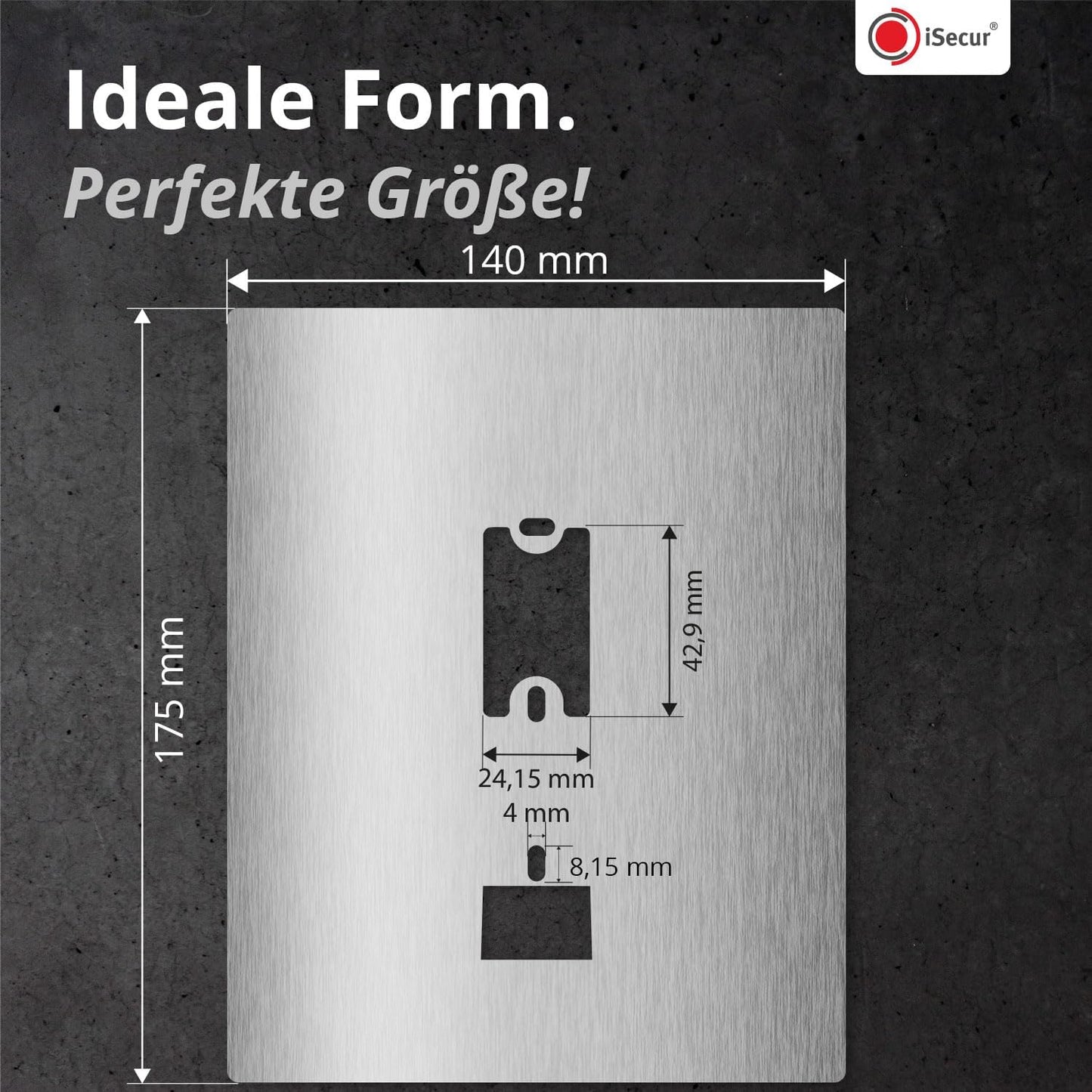 Blende für für Blink Akku-Videotürklingel, 140 mm x 175 mm