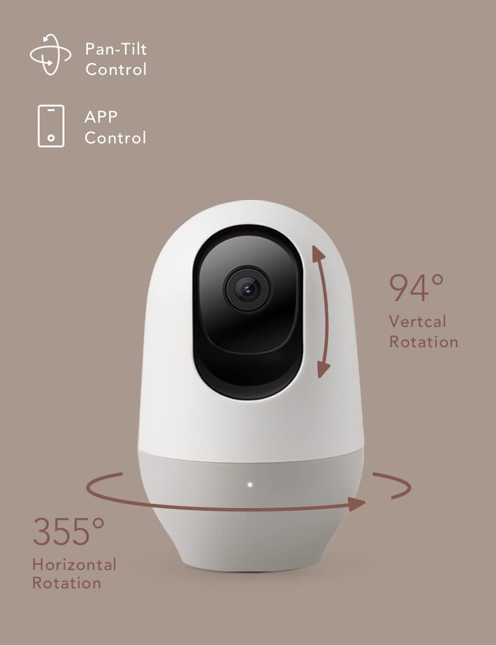 Babyphone mit SD-Karte, 1080P weiss mit SD-Karte