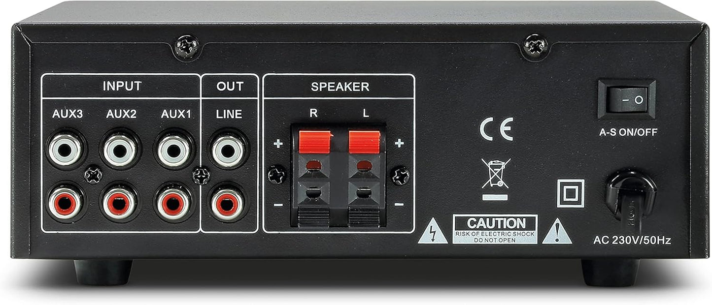 Mini Stereo-Verstärker CS-PA1 MK II mit Klangregelung, Silber