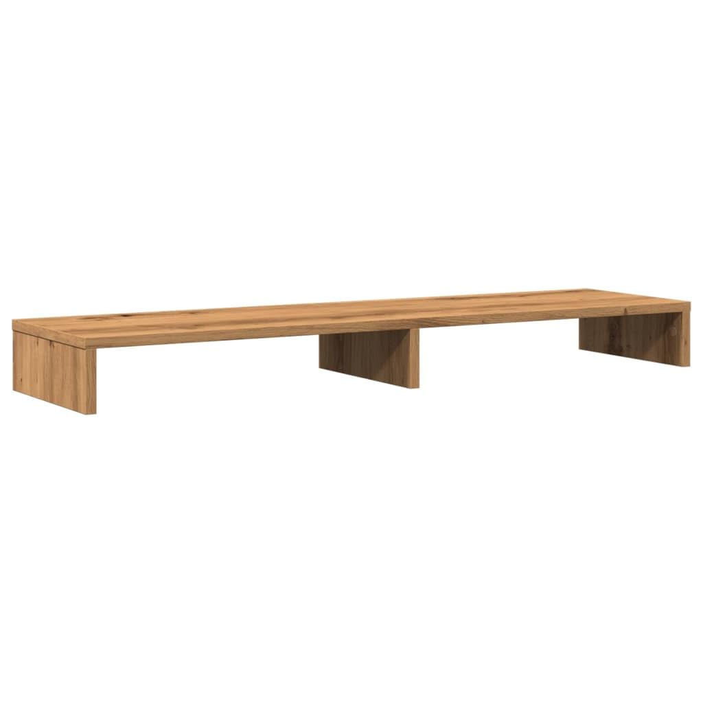 Monitorständer aus Holzwerkstoff, 100 x 27 x 10 cm Braun