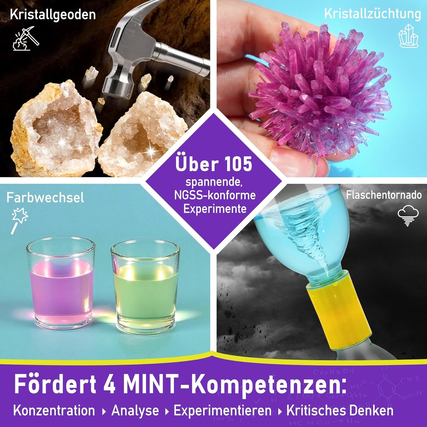 Experimentierkasten für Kinder, 105+ Experimente