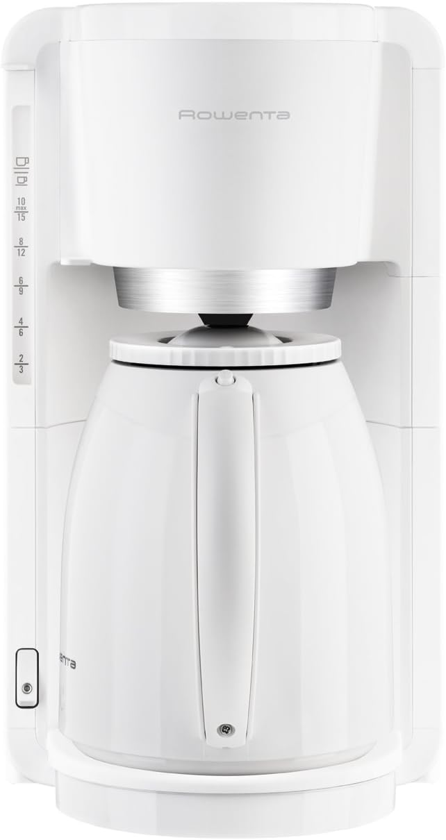 Filterkaffeemaschine Adagio Milano CT3801 mit Thermoskanne, Weiss Single