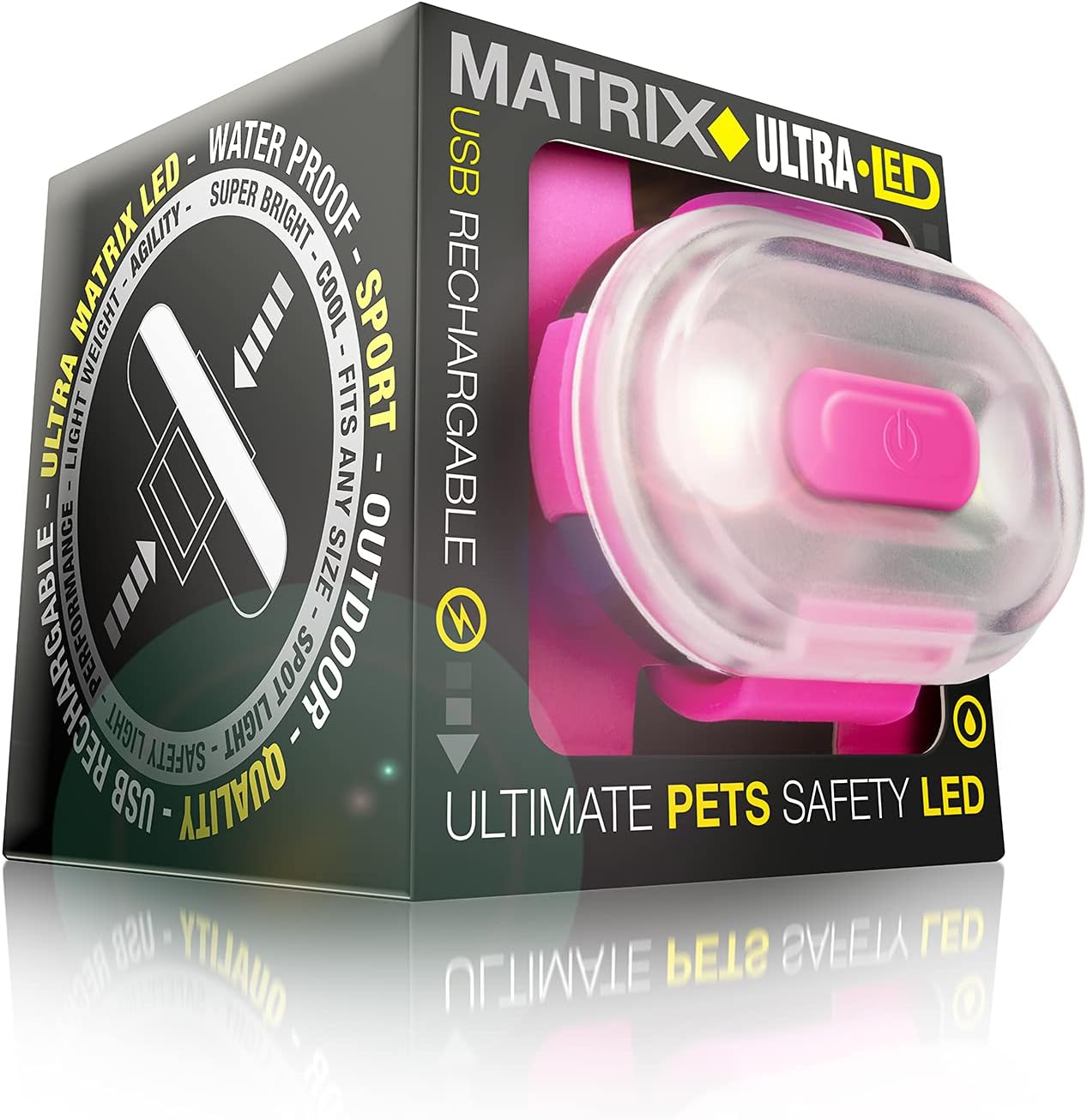 Matrix Ultra LED Hundelicht, wasserfest, USB wiederaufladbar
