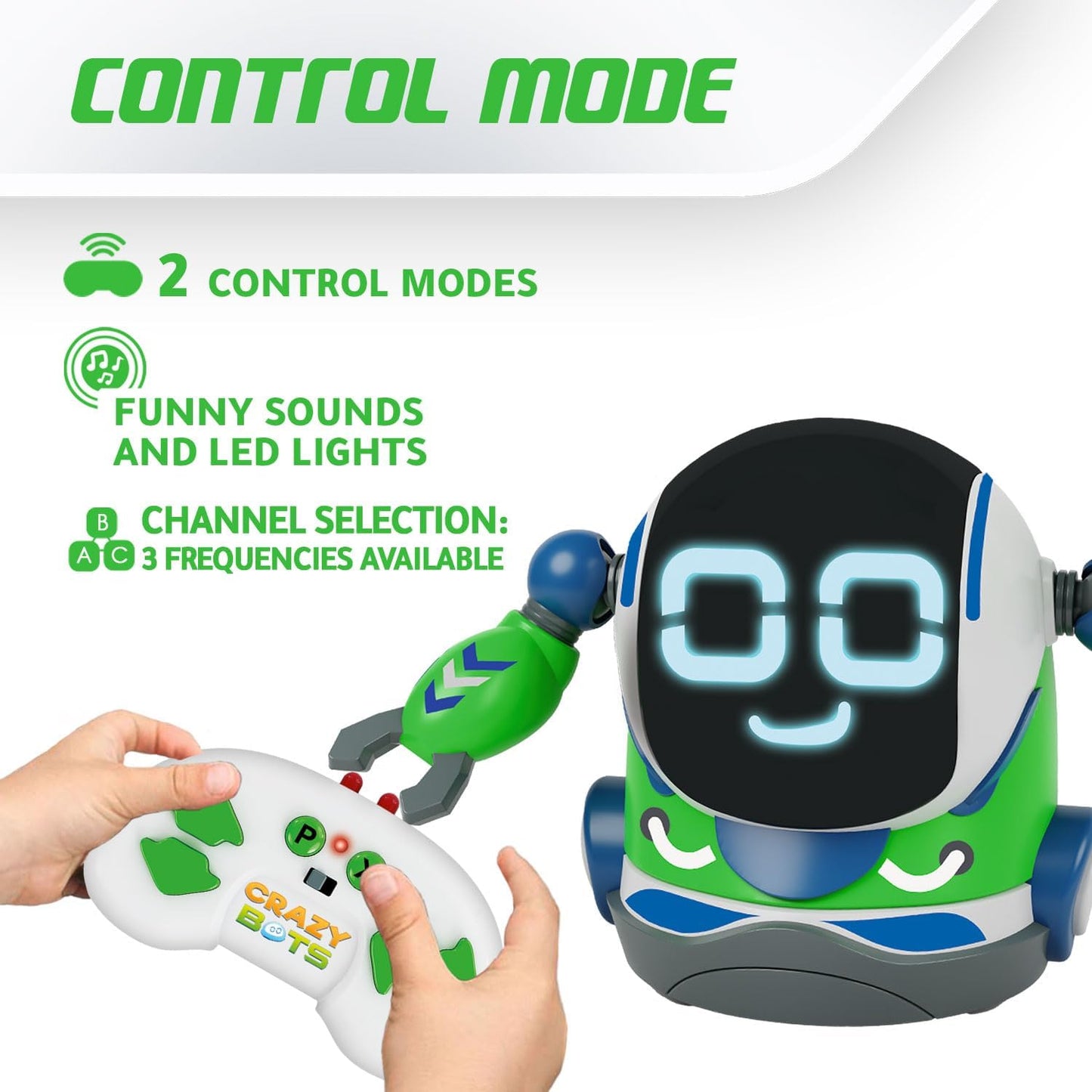 Ferngesteuerter und programmierbarer Kinderroboter, Rock