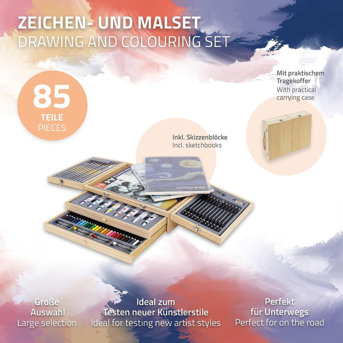 85-teiliges Malset