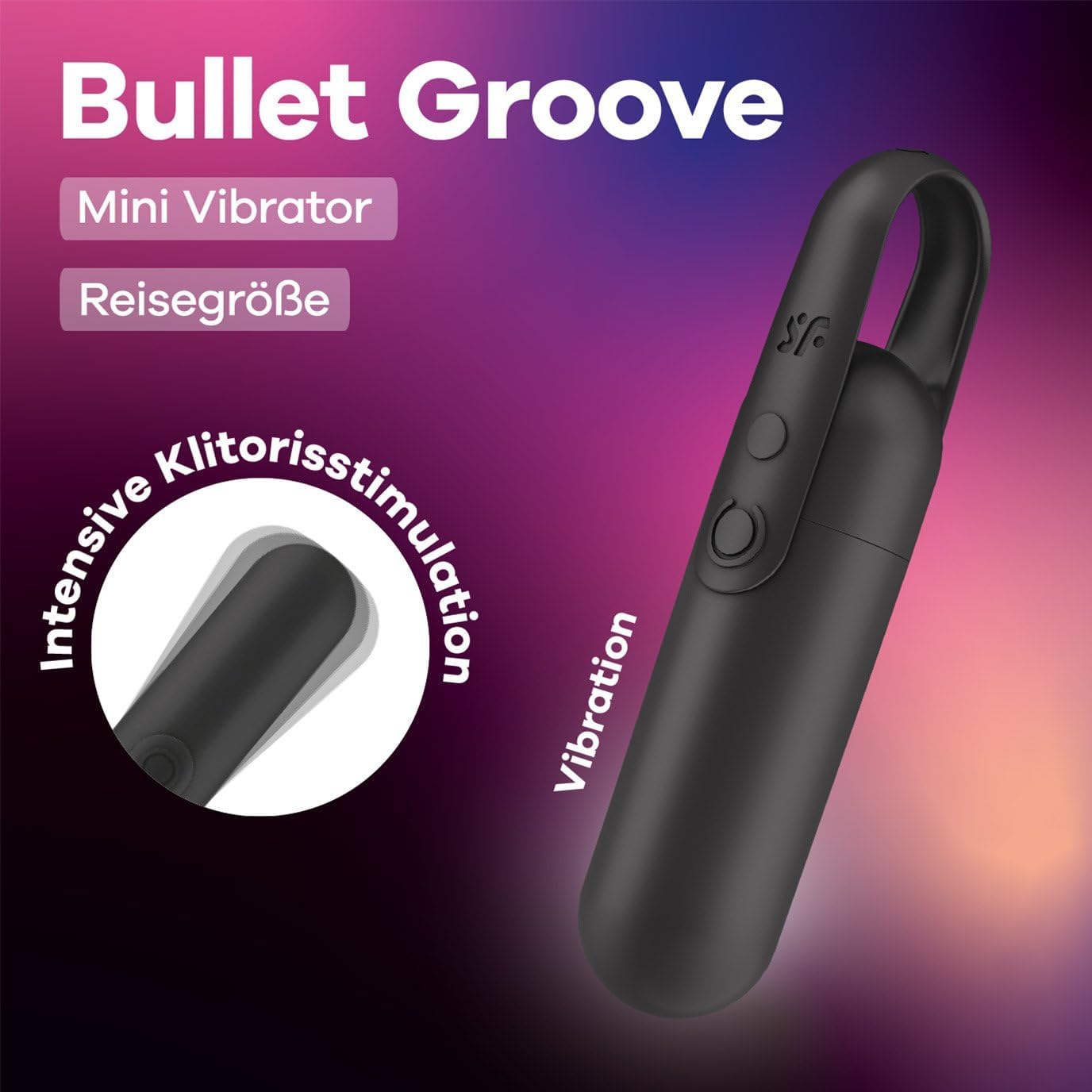 Mini Vibrator Bullet Groove mit 12 Vibrationsmodi