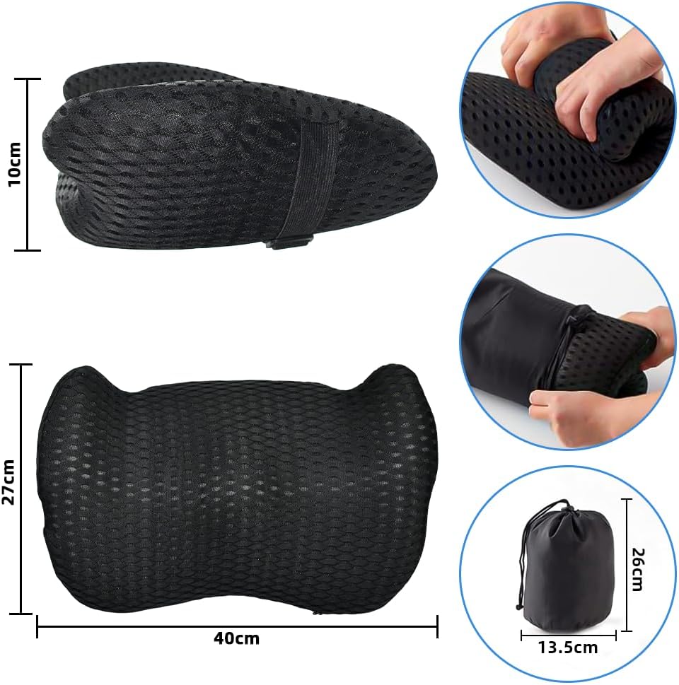Ergonomisches Memory Foam Lendenkissen für Stühle & Autositze, Grösse 1