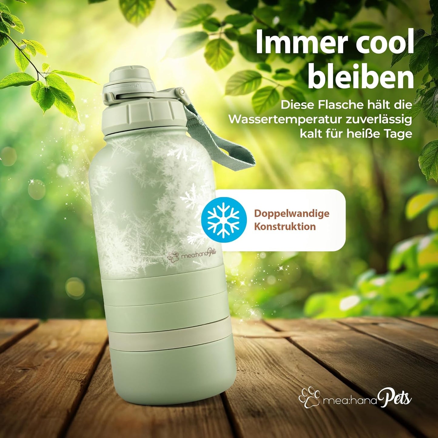 Hundetrinkflasche für unterwegs