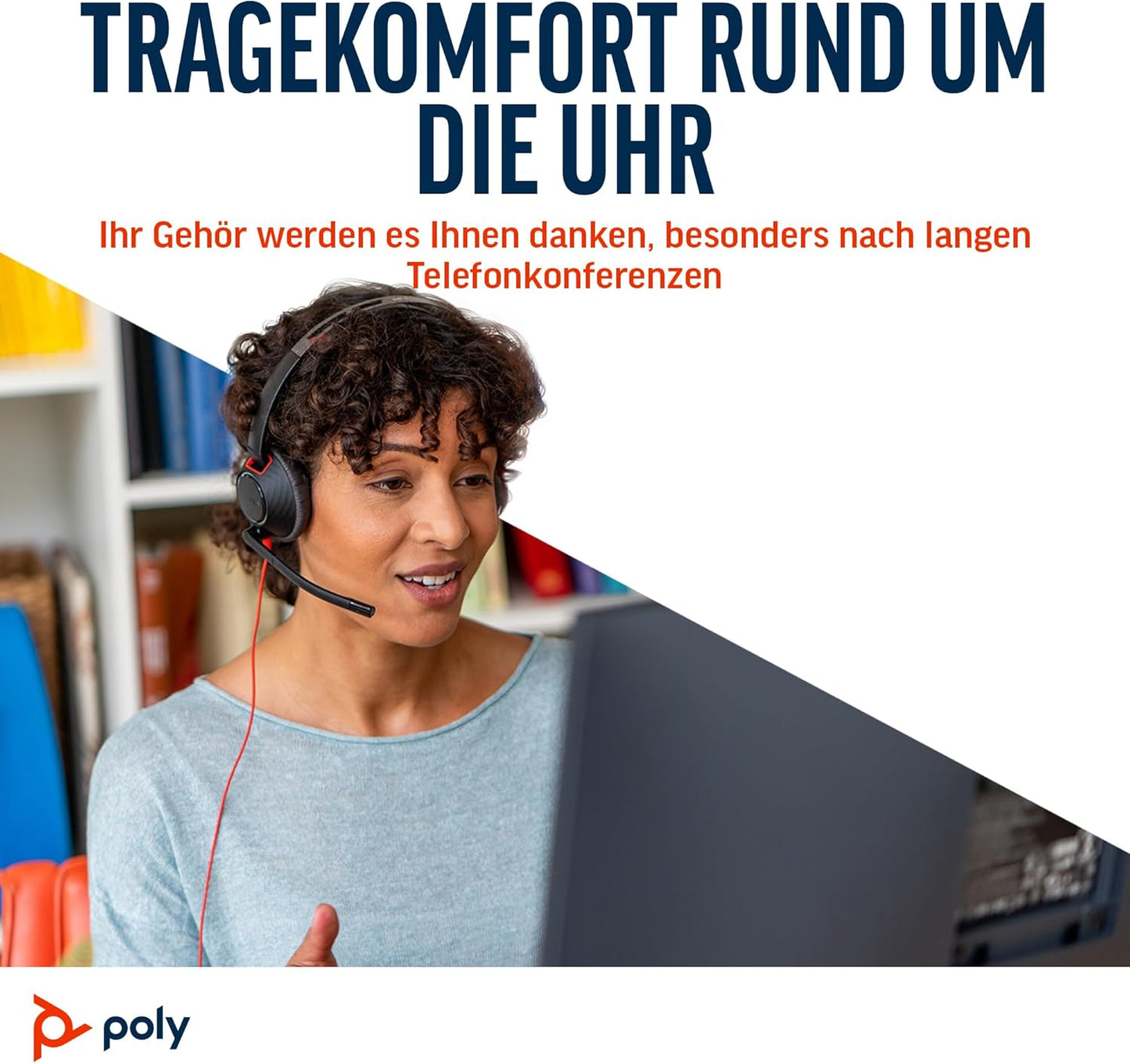 Schnurgebundenes Headset Poly Blackwire 5210 mit Noise Cancelling-Mikrofon, 2024 Version (USB-C & AUX) USB-A, USB-C