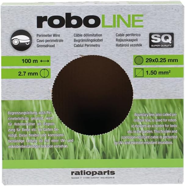 Begrenzungskabel für Mähroboter, 100m/2,7mm x 1,5mm²