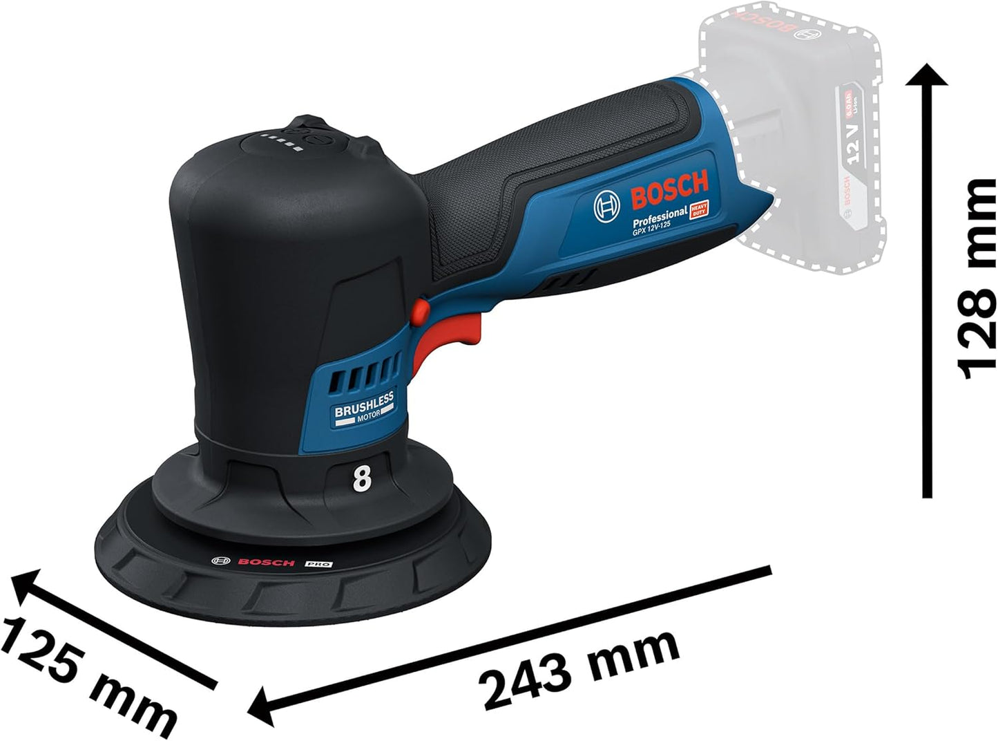 Akku-Polierer GPX 12V-125