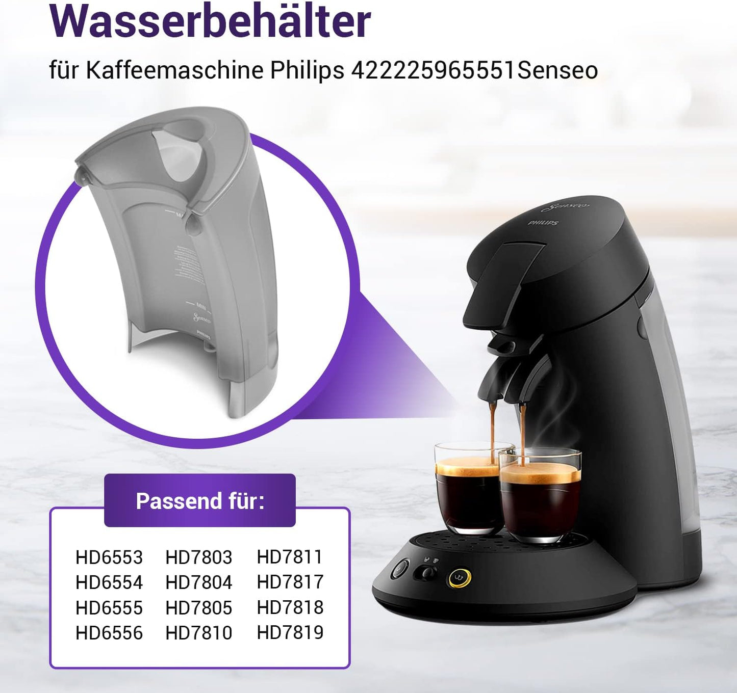 Wassertank 1,2L für Senseo Kaffeemaschine