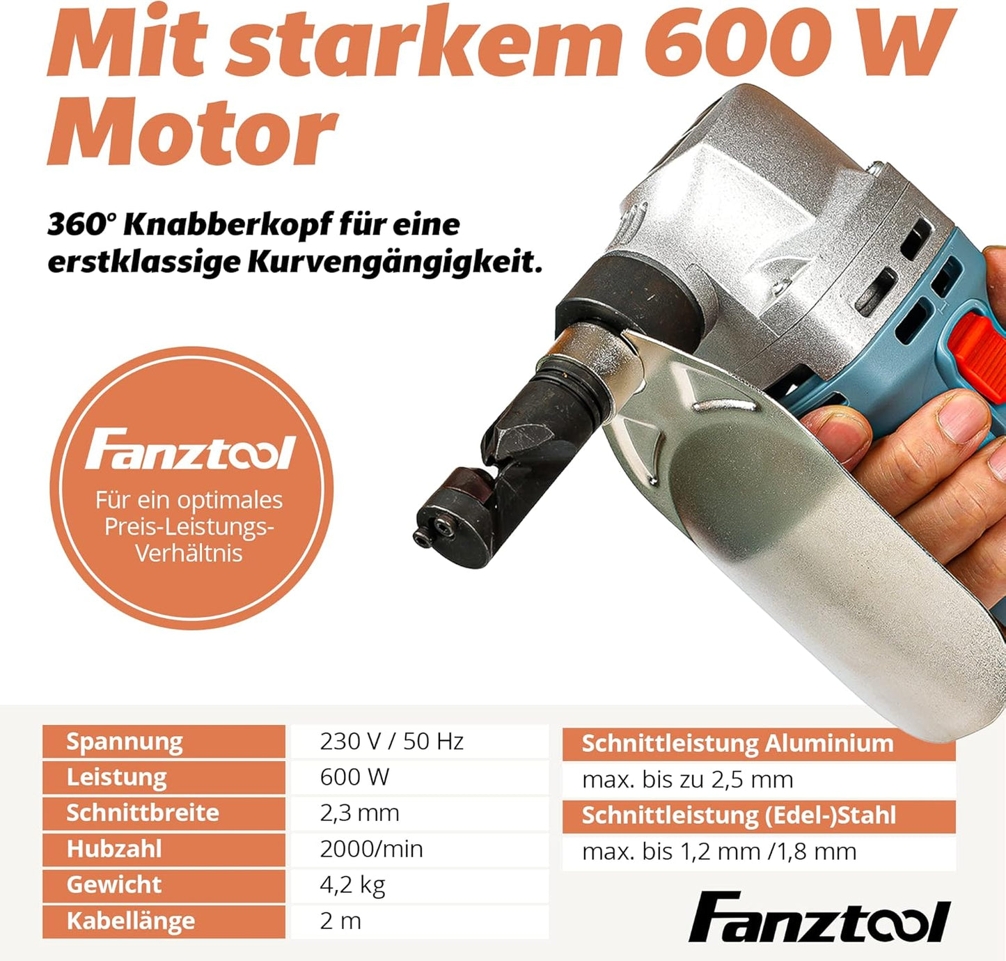 Blechknabber, mit Koffer und 2 x Stempel