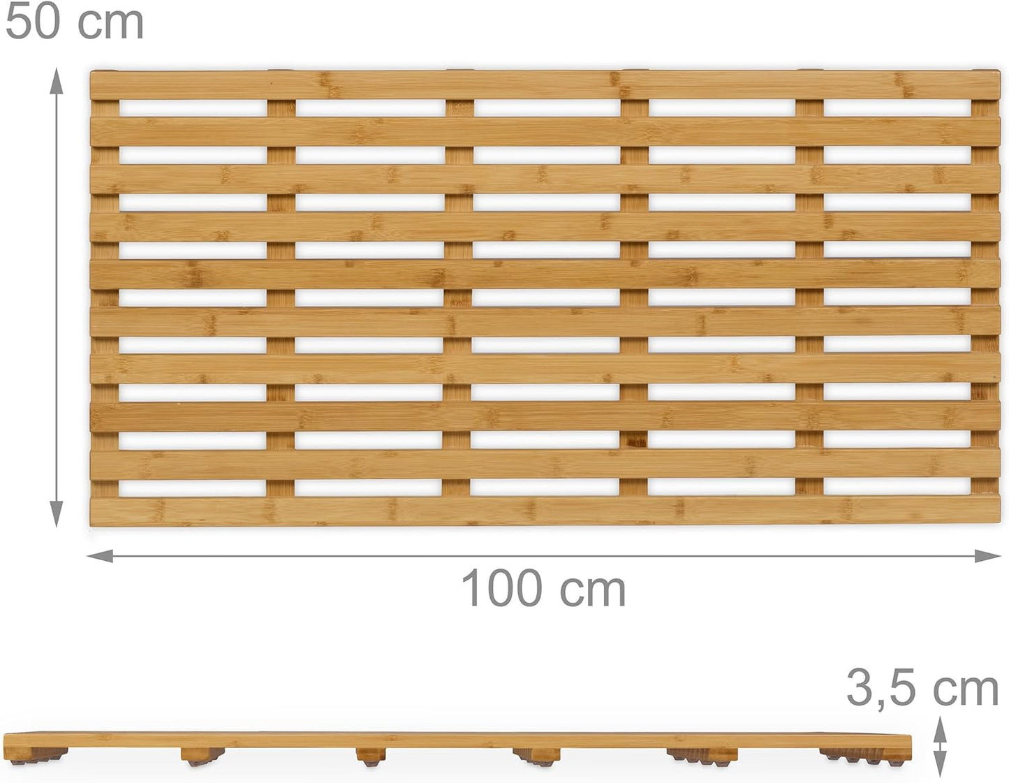 Badematte rutschfest, 100 x 50 cm