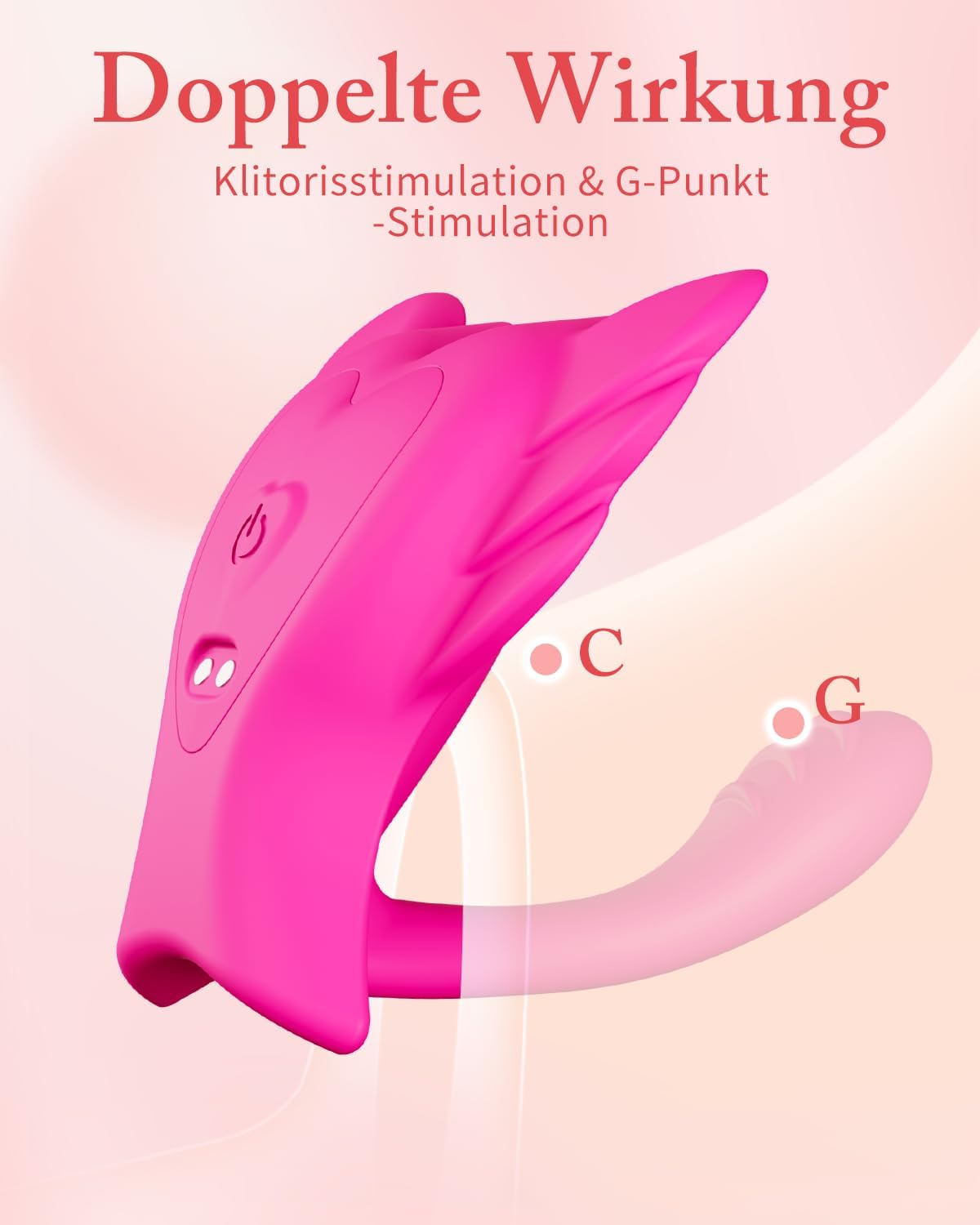 Little Fairy Klitoris & G Punkt Vibrator mit Fernbedienung, L