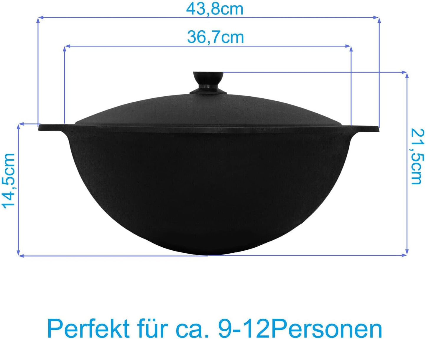 Grillwok mit Schaumkelle, 10 L Mit Schaumkelle
