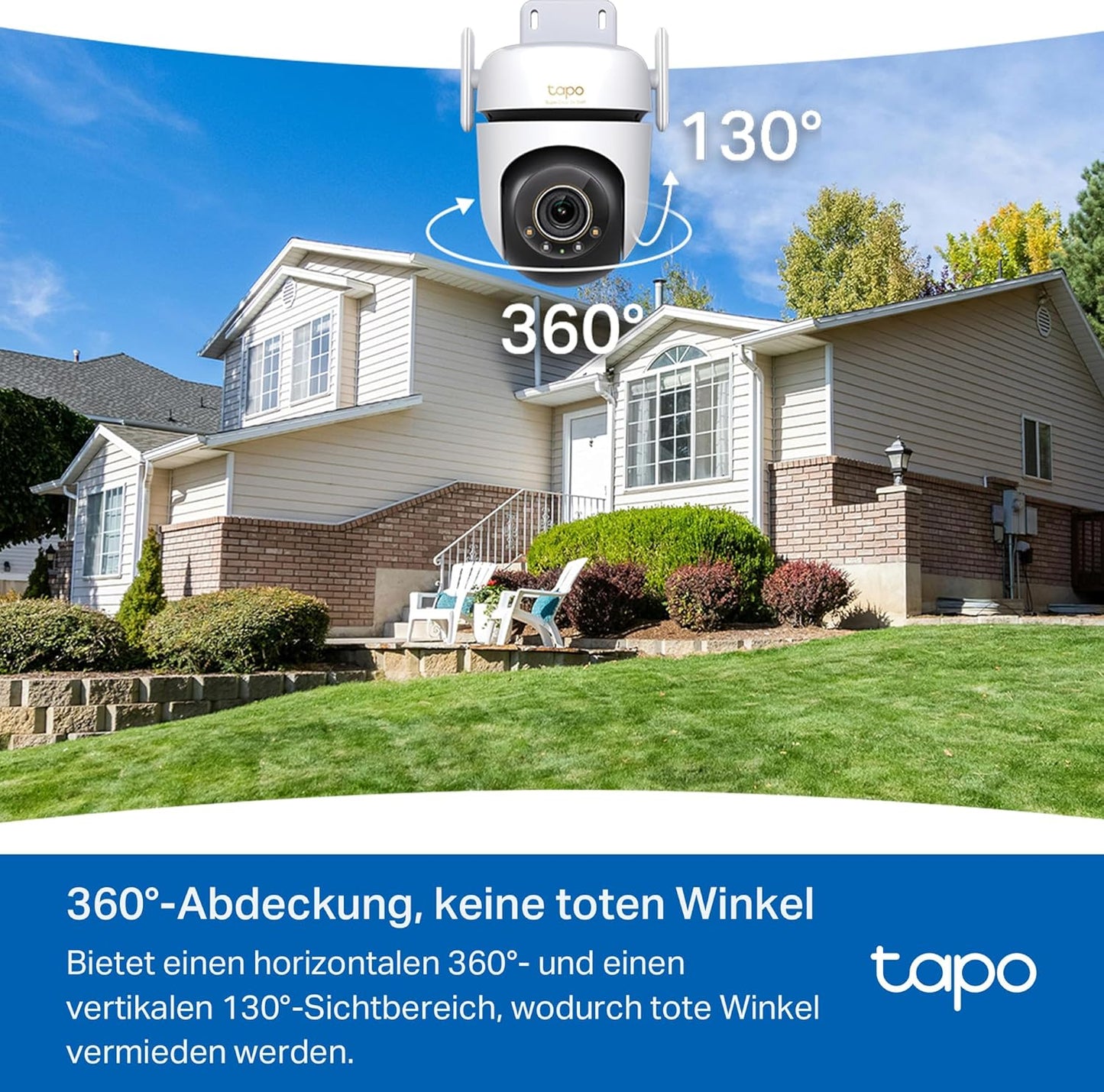 360° Überwachungskamera C530WS mit KI-Erkennung