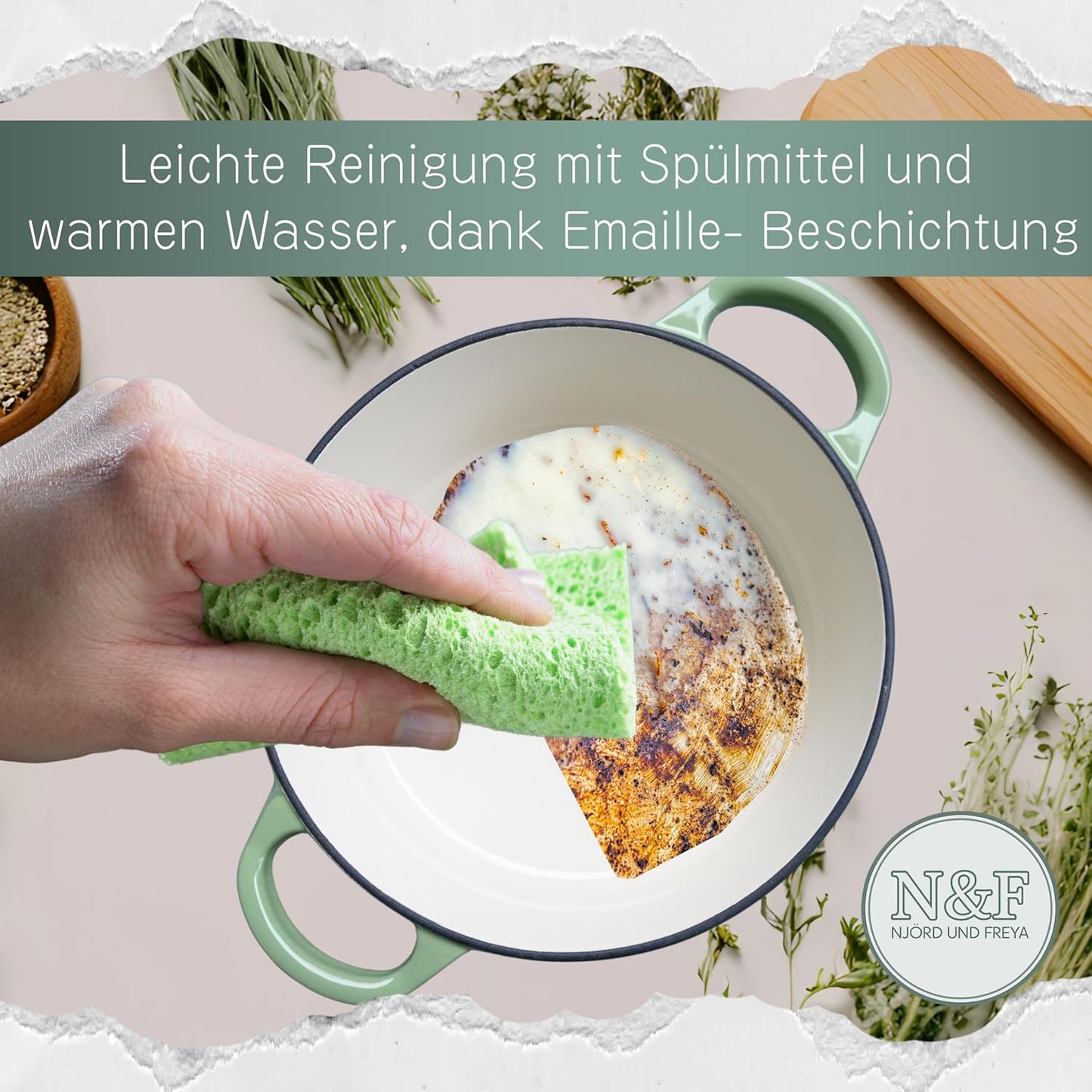 Brotbacktopf, Mintgrün