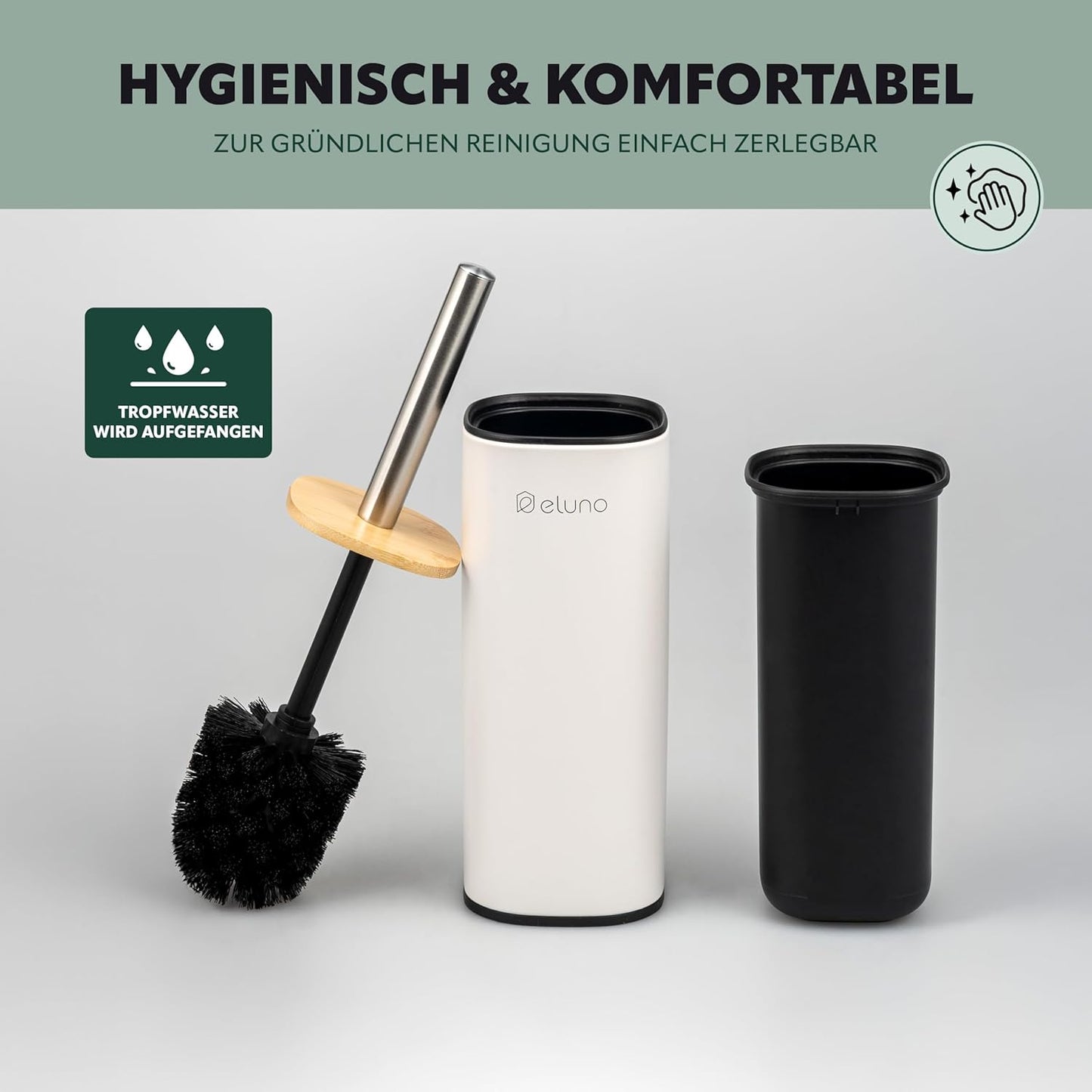 2-teiliges Badezimmer-Set Framura, Weiss