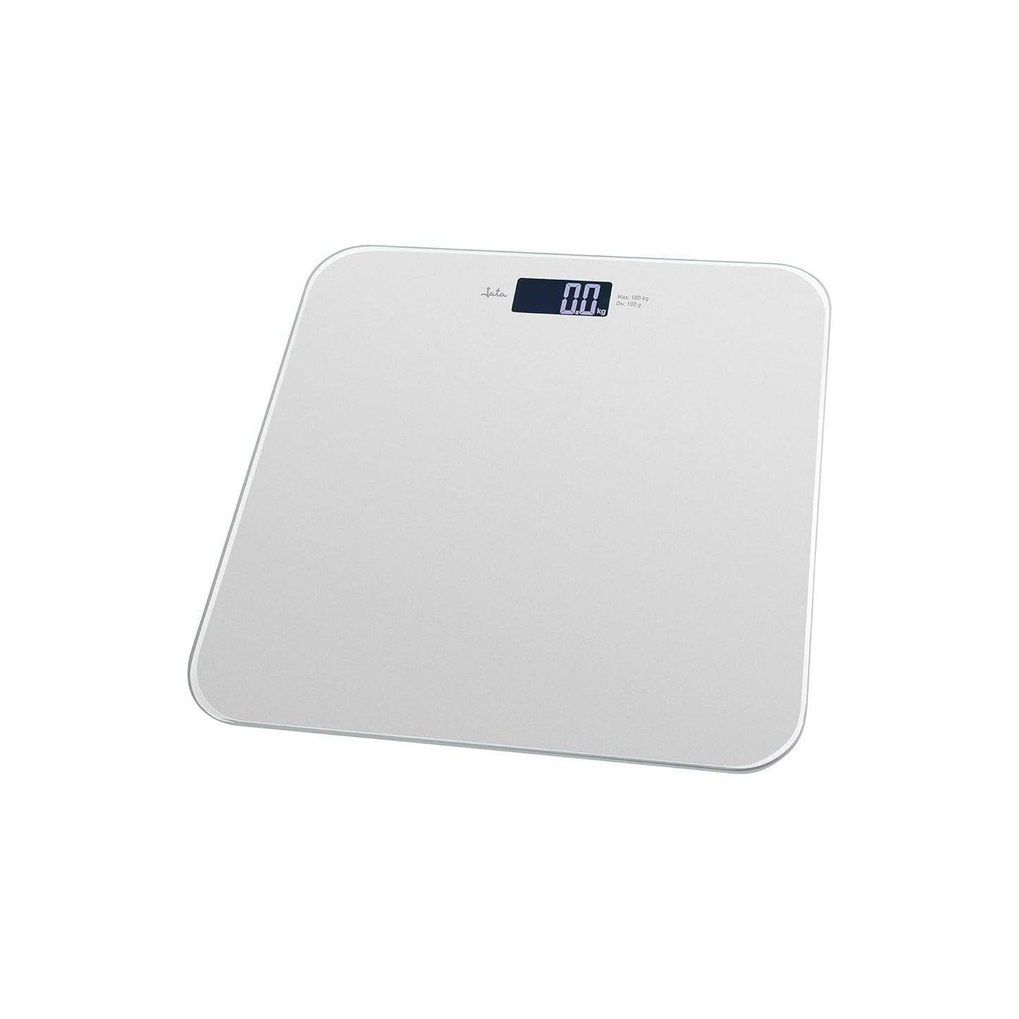 Digitale Badezimmerwaage mit LCD-Display, 180 kg Kapazität, weiss