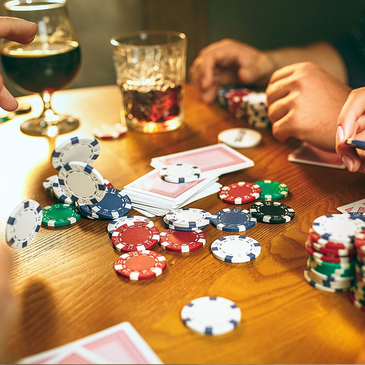 Pokerset mit Koffer, C 360 Stück, mit Aufklebern