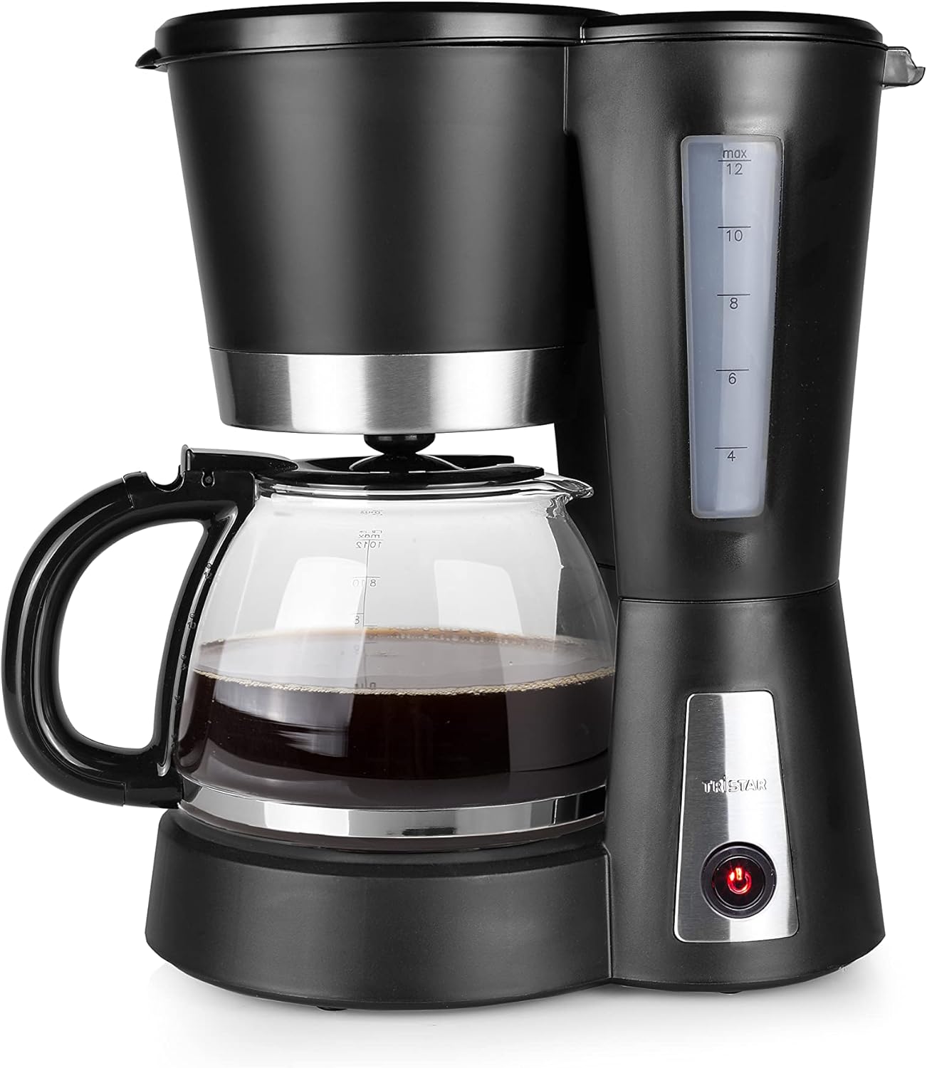 CM-1236 Kaffeeautomat mit Warmhaltefunktion (12 Tassen), 12 Tassen Glaskanne