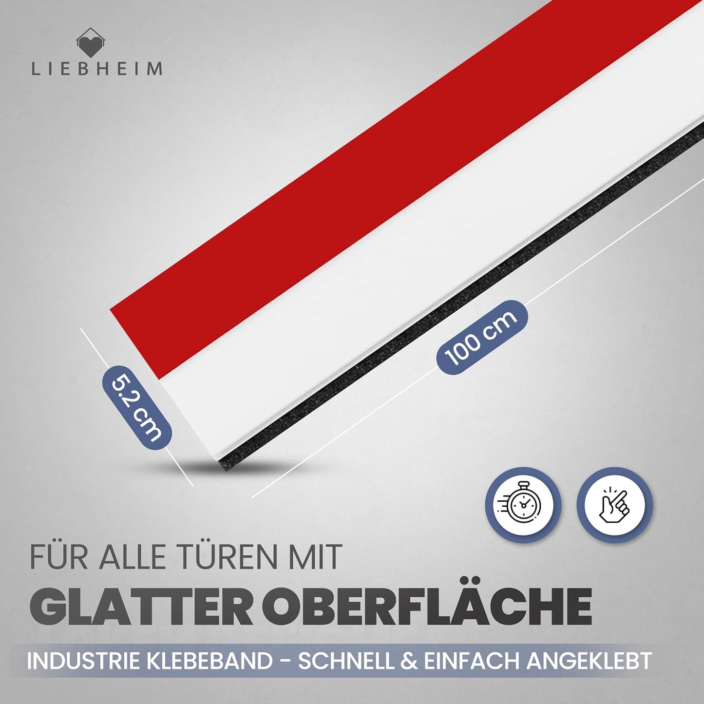 Türdichtung Zugluftstopper selbstklebend (90/100cm), Stopper2