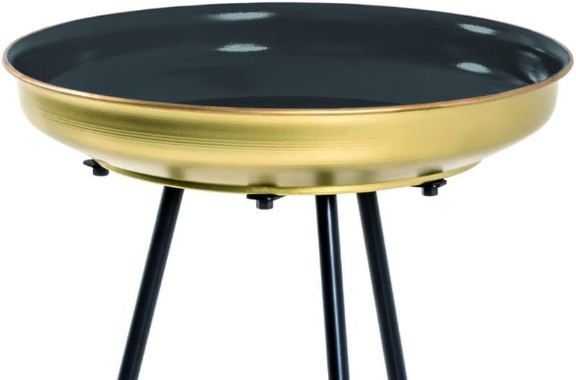 Beistelltischset Alfonso, Schwarz-gold