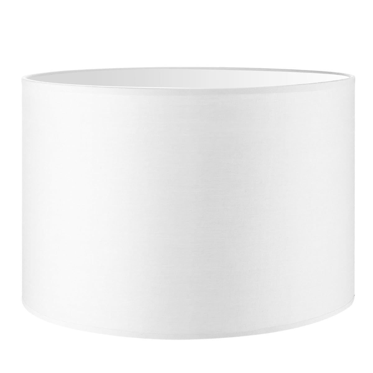 Moderner Lampenschirm Zylinder für E27 Fassung, White 30cm durchmesser 20cm höhe