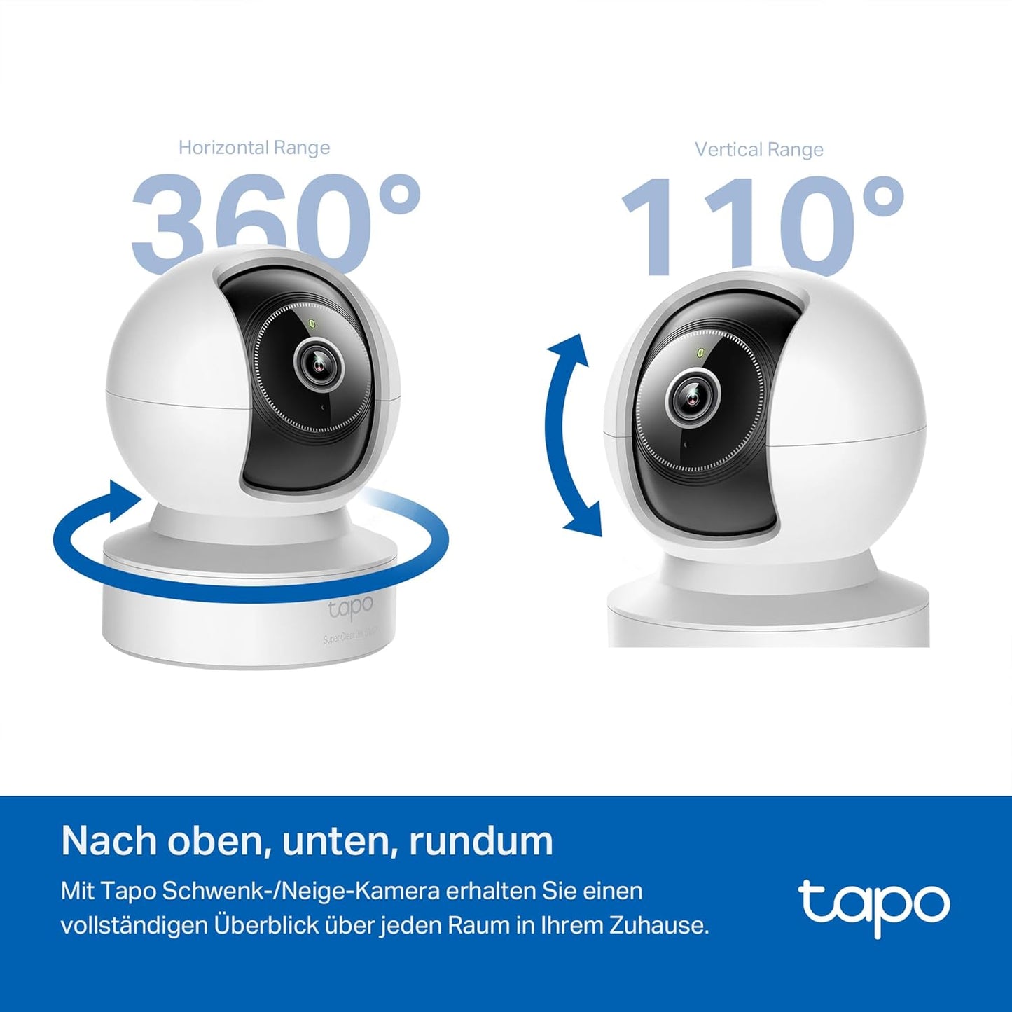 C232 360° KI-WLAN-Überwachungskamera mit 3K 5MP, 5MP Ethernet