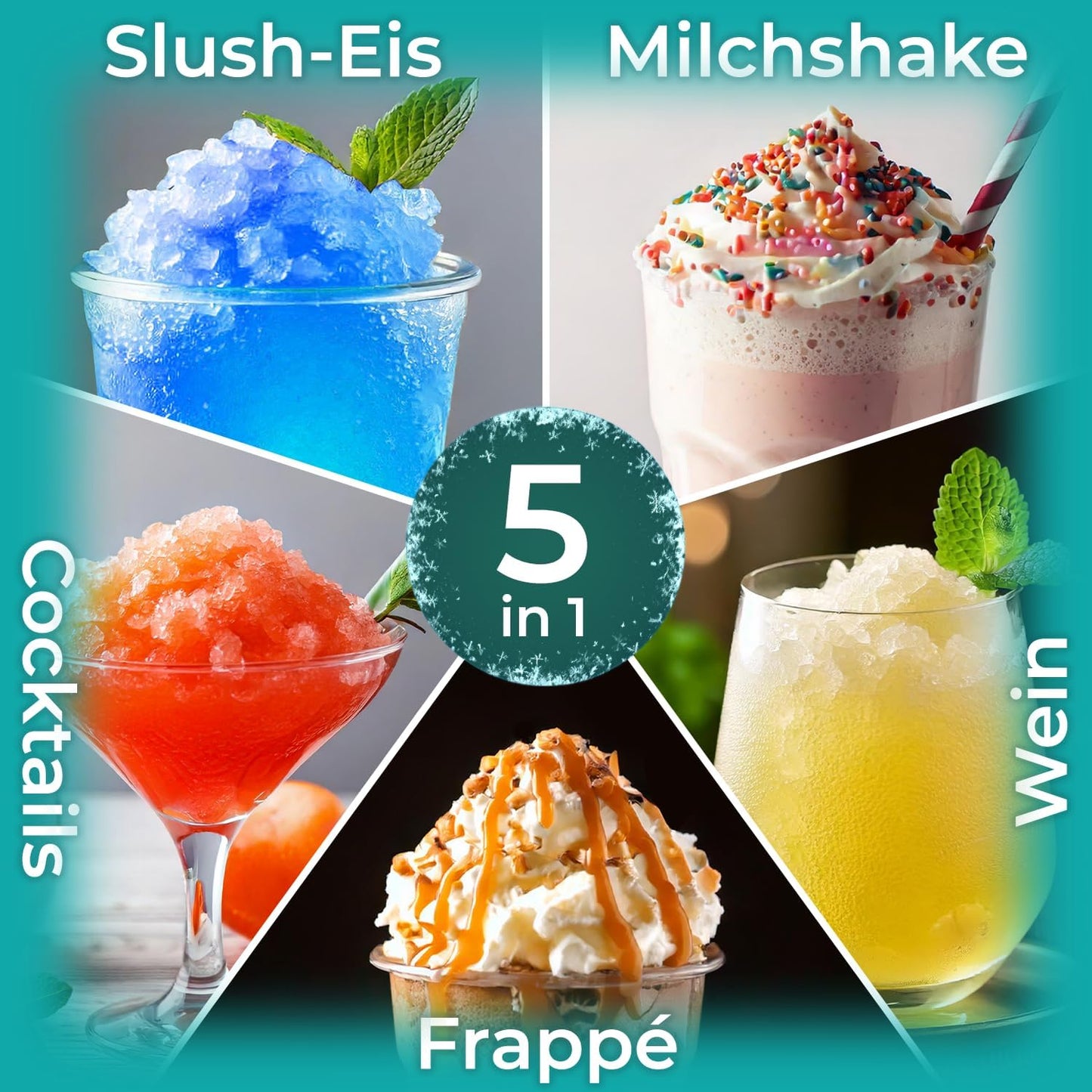 Slush Maschine, 2L Schwarz