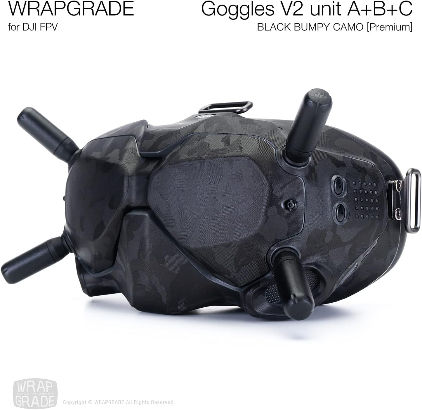 Schutzfolie für DJI FPV Goggles V2, Black Bumpy Camo