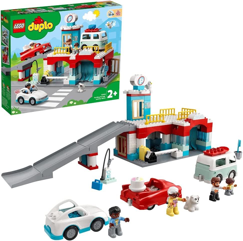 10948 DUPLO Parkhaus mit Autowaschanlage, Konstruktionsspielzeug, Single Standard Verpackung